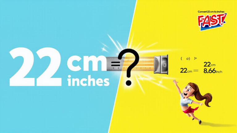 How to Convert 22 cm to Inches: Your Ultimate Guide 2025