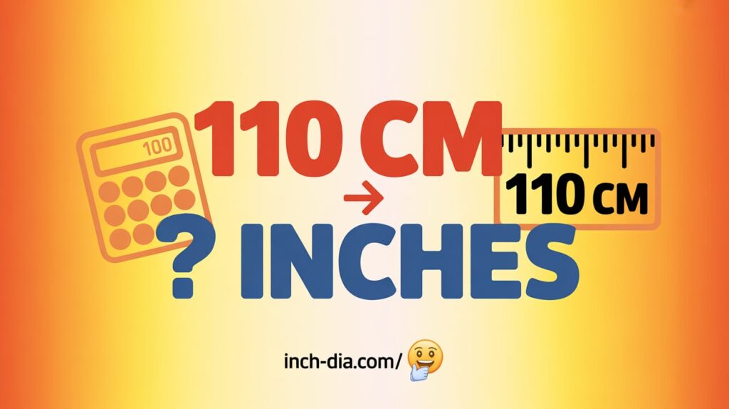 How to Convert 110 cm to Inches: A Simple Step-by-Step Guide 2025