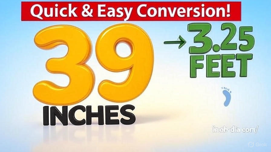 How to Convert 39 Inches to Feet: Your Ultimate Guide to Inches to Feet Conversion