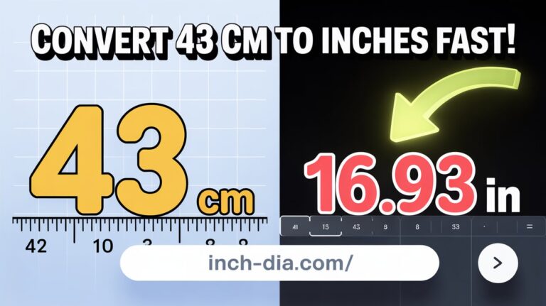 How to Easily Convert 43 cm to Inches: A Step-by-Step Guide