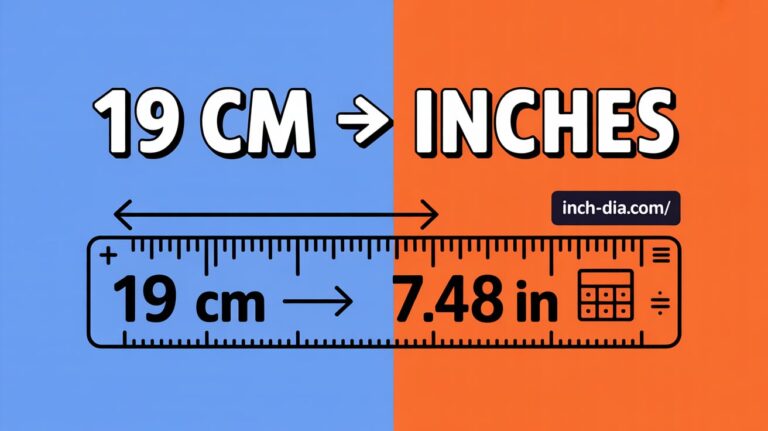 How to Convert 19 cm to Inches: A Simple Guide 2025